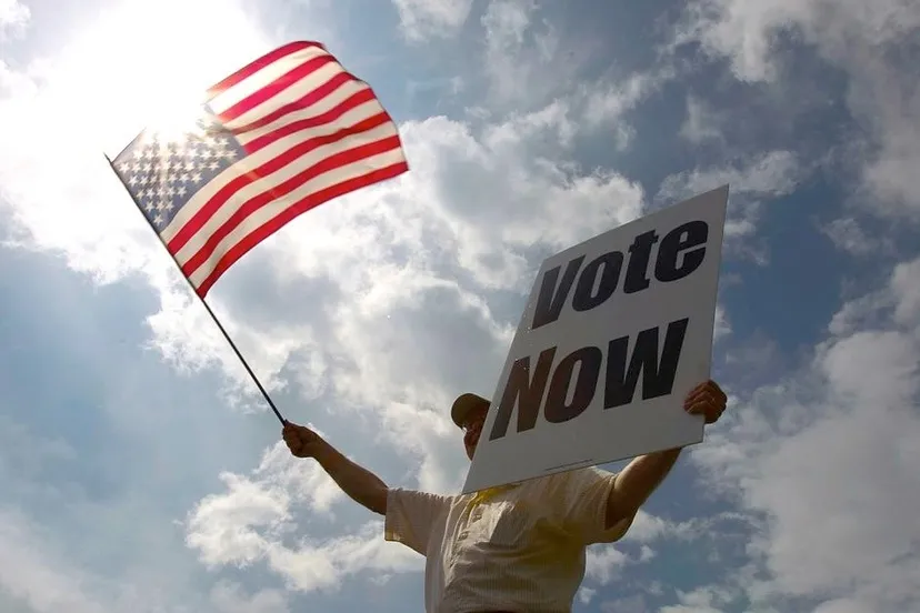 vote now sign