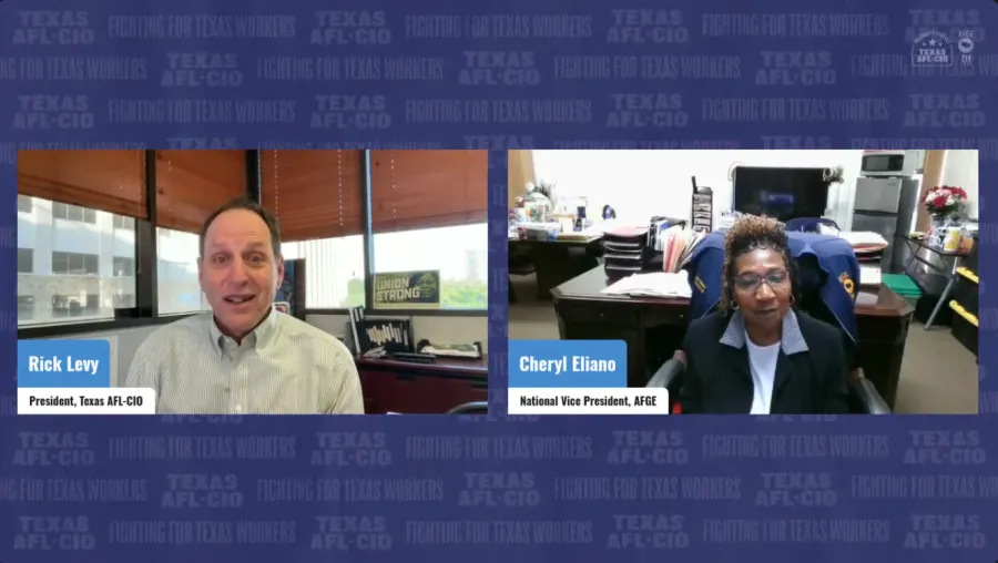 Rick Levy & Cheryl Eliano during the town hall